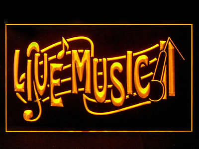 Live Music Show Bar Lounge Club Beer Display Led Light Sign